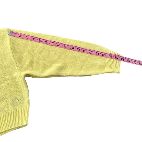 H&M Divided Women Yellow Crop Sweater Size S - Picture 3 of 7